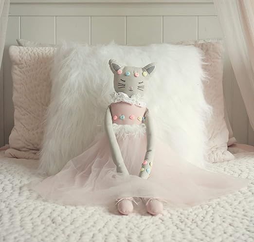 Inspired by Jewel Poppy The Cat - Handmade 24.8-Inch Plush Doll with Ballerina Tutu Outfit - Pret... | Amazon (US)