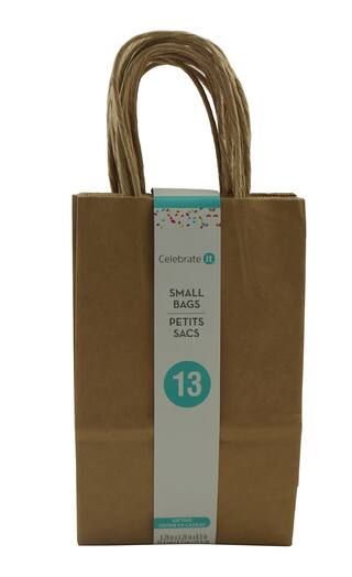 Kraft Small Gift Bags by Celebrate It™ | Michaels Stores