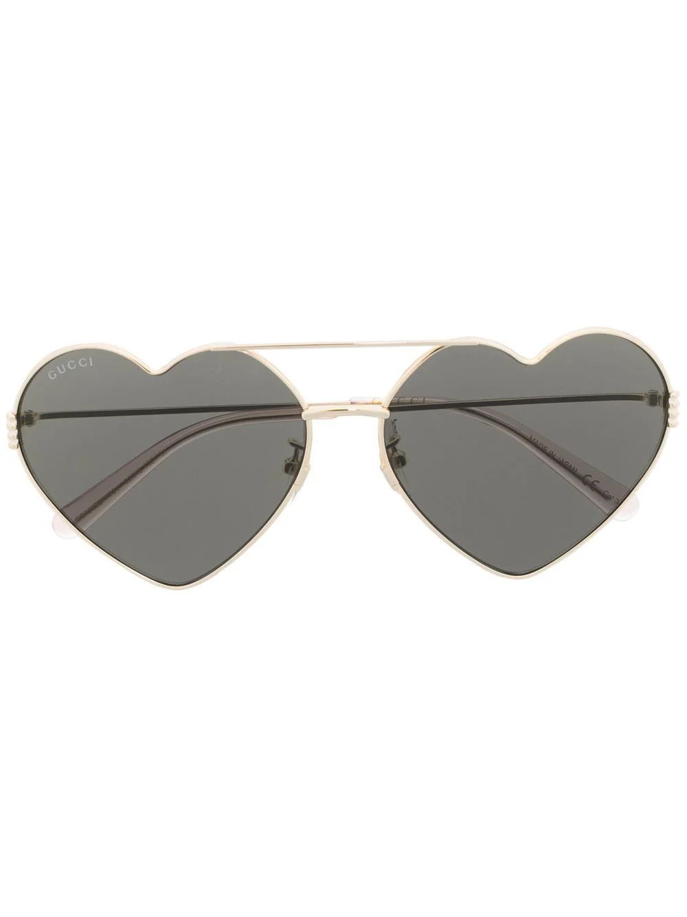 Gucci Eyewear heart-frame Wire Sunglasses - Farfetch | Farfetch Global