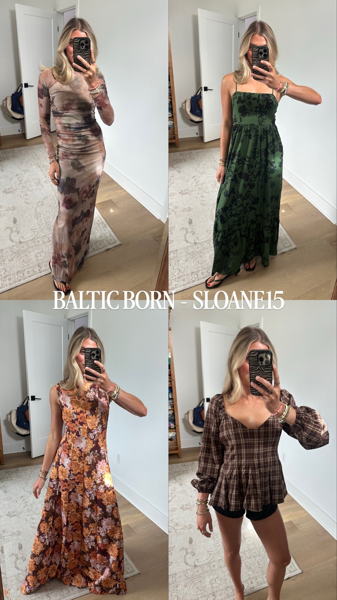 never too early to start planning your fall wedding guest dresses or your fall outfits in general 🤭 back at it with new arrivals from Baltic Born plus you can use my code, SLOANE15! And did I mention, under $100! 

- Sutton peplum top size small (wish I had XS) 
- Clara maxi dress size xs 
- isadora maxi dress size xs 
- Rowan tank maxi dress size xs 

#balticbornpartner #balticborn #weddingguestdress #fallweddingguestdress #falldresses @Baltic Børn

#LTKootd #LTKSaleAlert #LTKWedding
