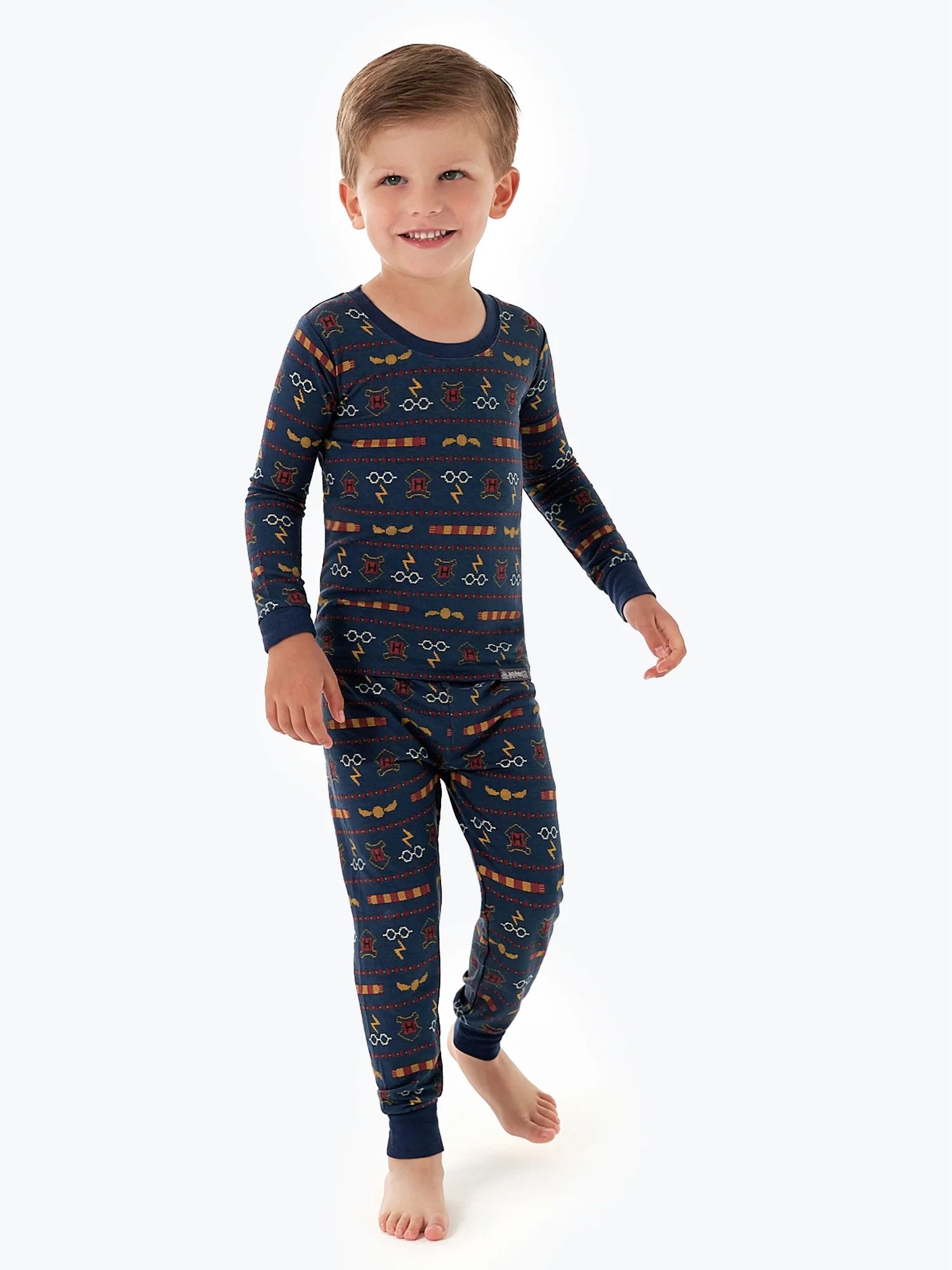 Modern Moments x Harry Potter Toddler Neutral Tight Fit Pajama Set, 2-Piece, Sizes 12M-5T | Walmart (US)