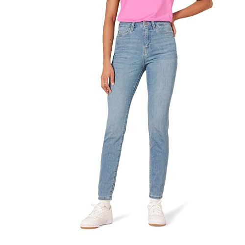 Amazon Essentials Skinny Jeans for Women, High Waist, Stretchy Denim, Light Wash, 2 | Amazon (US)