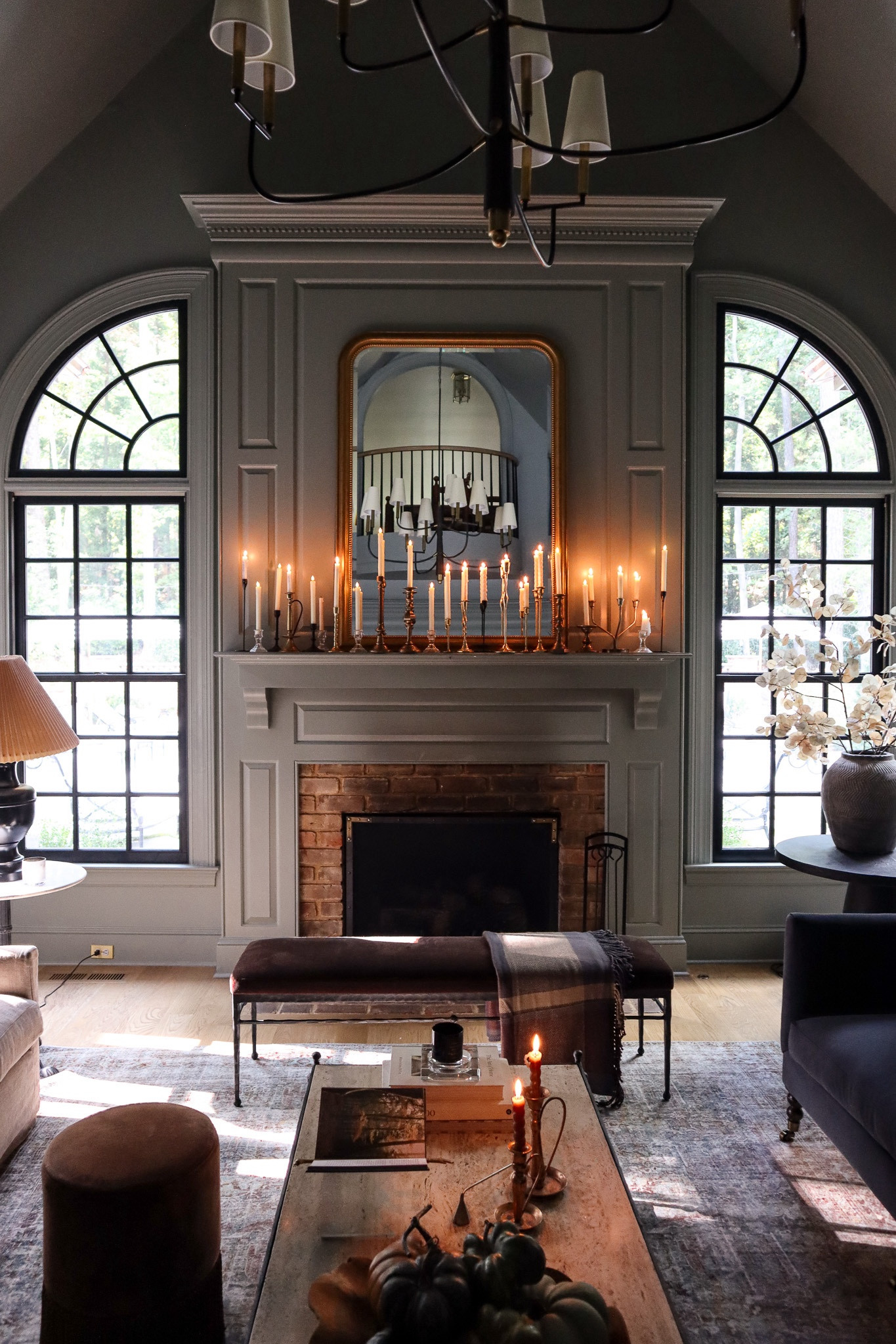 Our moody, modern, traditional fall living room 🖤

#LTKHome #LTKSeasonal #LTKStyleTip