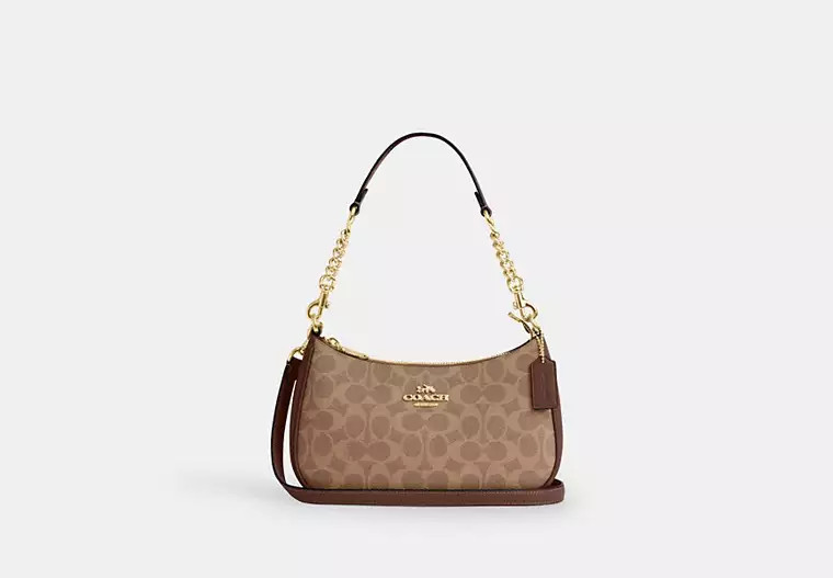 Teri Shoulder Bag In Signature Canvas | Coach Outlet US