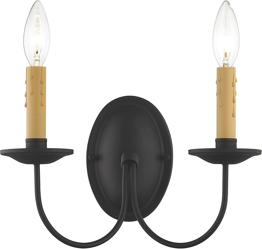 Livex Lighting 4452-04 Heritage 2 Light Black Wall Sconce | Amazon (US)