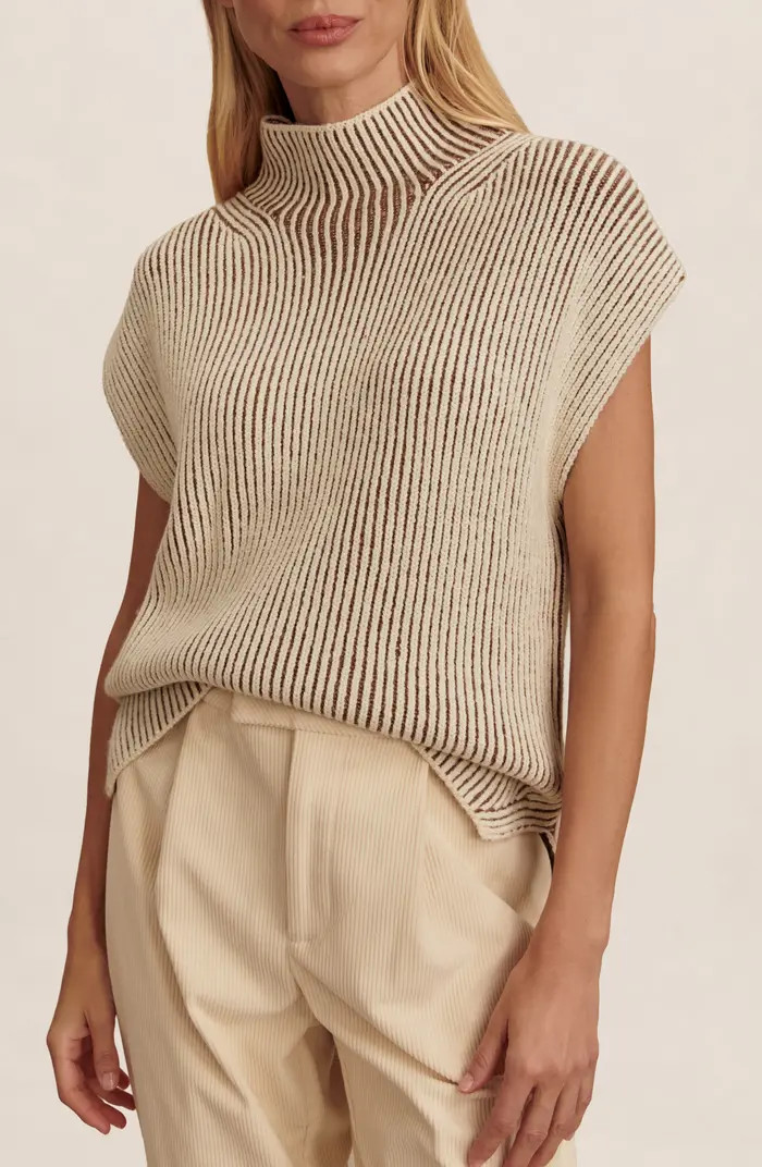 Varley Laurne Plated Mock Neck Sweater | Nordstrom | Nordstrom