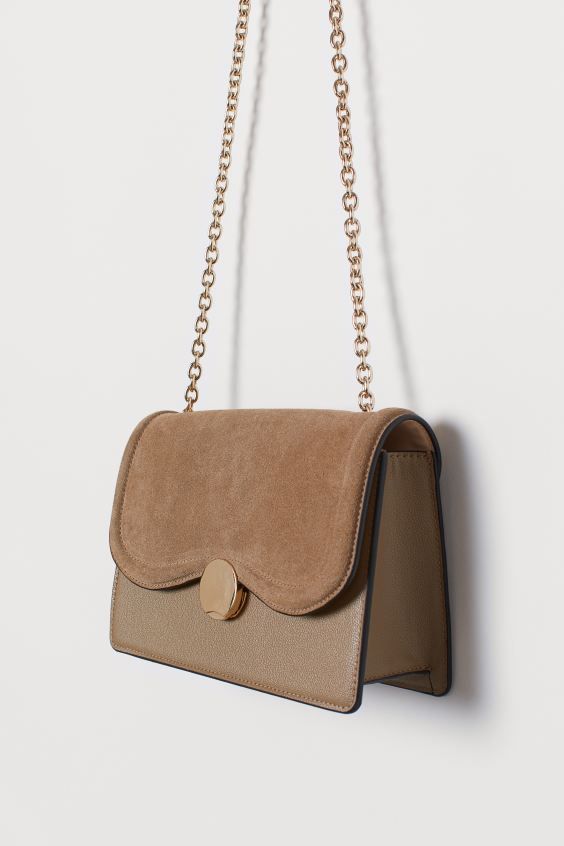 Suede-detail Shoulder Bag | H&M (US)