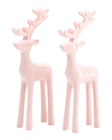 Set Of 2 Resin Deer | Marshalls