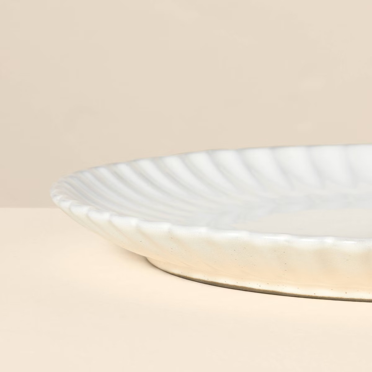 10.5" Scalloped Edge Stoneware Dinner Plate - Hearth & Hand™ with Magnolia | Target