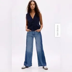 Gap High Rise Stride Two-Tone Jeans | Poshmark