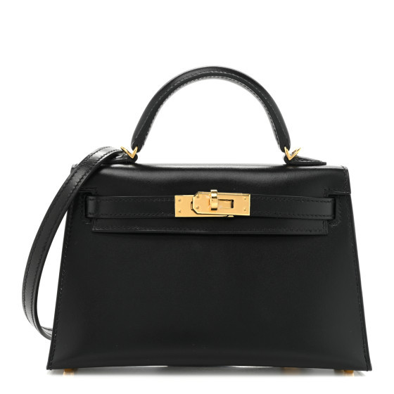 Box Mini Kelly Sellier 20 Black | FASHIONPHILE (US)