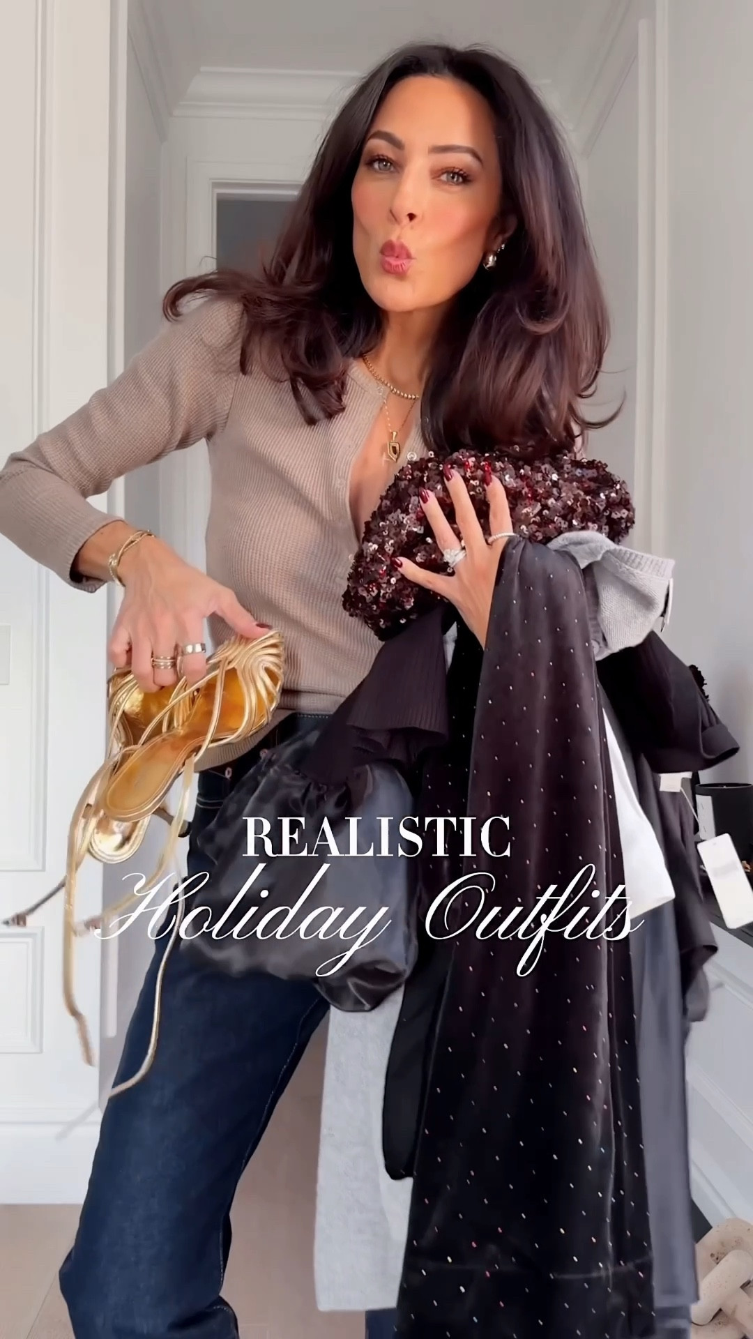 Realistic holiday outfits to wear the season from @anthropologie! From cozy to party ready and all statement making! PS both my satin pants are on sale under $80! #AnthroPartner

#LTKdayinmylife #LTKOver40 #LTKSeasonal