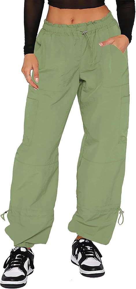 DISCIPBUSH Cargo Pants Women Baggy, Parachute Pants for Women Trendy, Y2K Pants, Streetwear Women... | Amazon (US)