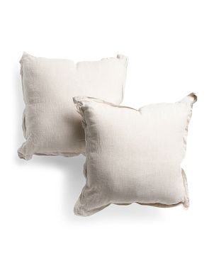 20x20 2pk Linen Pillow Set | Throw Pillows | Marshalls | Marshalls