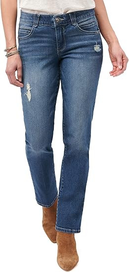 Democracy Women's Ab Solution High Rise Straight Leg Jean | Amazon (US)