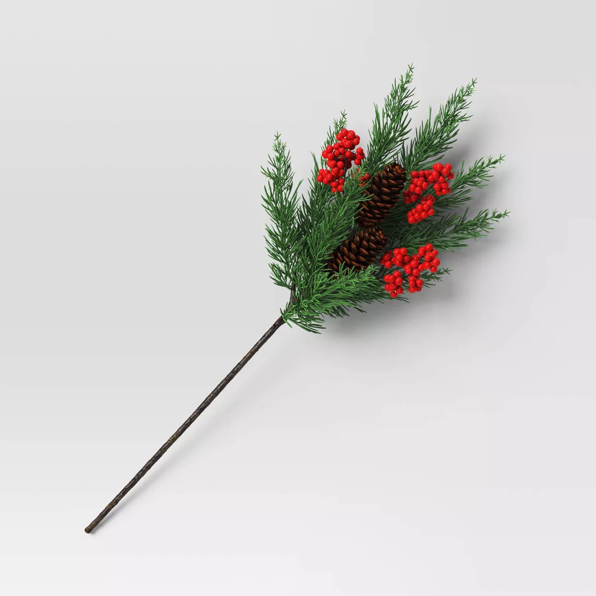 Christmas Pine and Red Berry Artificial Stem - Threshold™ | Target