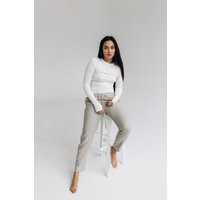 Simple Natural Linen Pants, Women Trousers, Regular Fit Style Pants With Pockets, Flax Trousers String, Hygge Wear | Etsy (US)