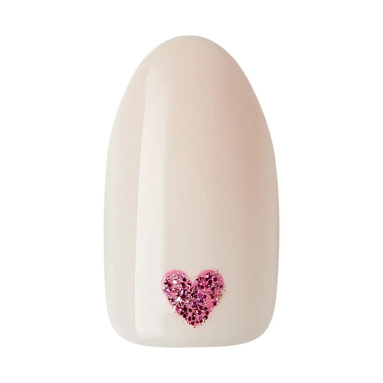 imPRESS Valentine Press-On Nails, No Glue Needed, Pink, Medium Almond, 33 Ct. | Walmart (US)