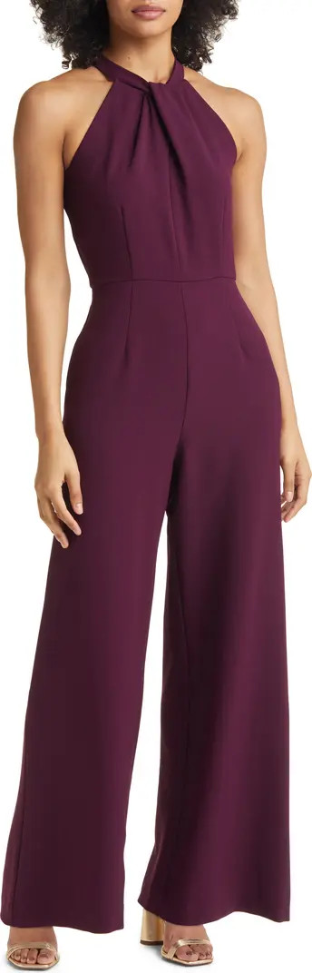 Halter Neck Wide Leg Jumpsuit | Nordstrom