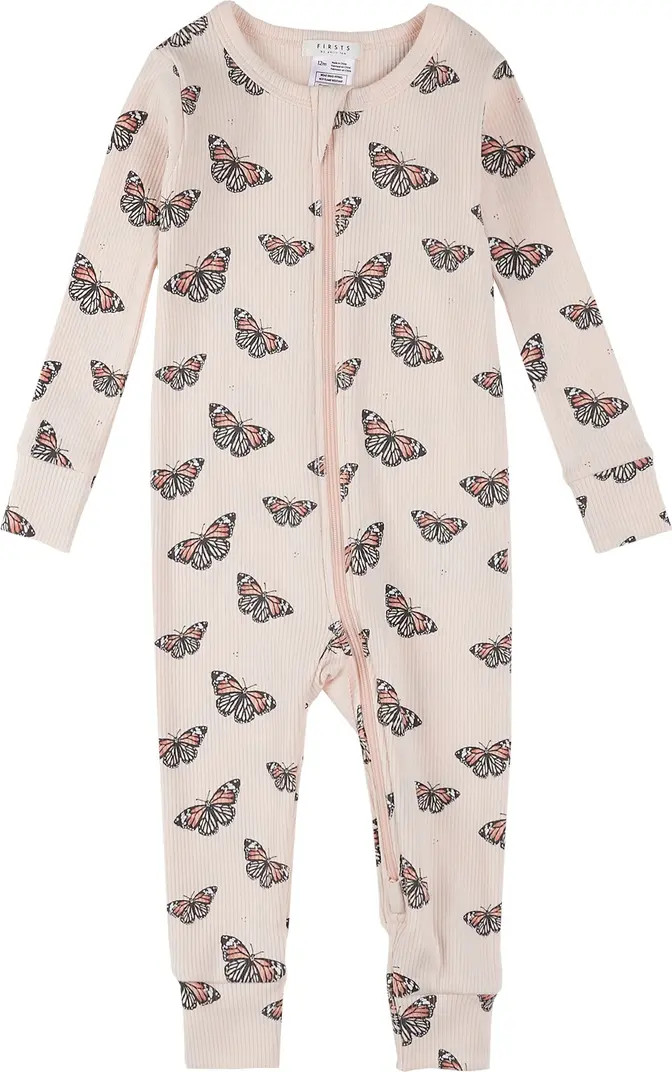 Majestic Monarchs Rib Fitted One-Piece Pajamas | Nordstrom