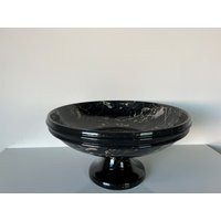 80' Large Handmade Faux - Marble Ceramic Pedestal Bowl/Centerpiece | Etsy (US)