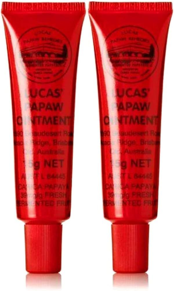 Lucas Papaw Ointment 15g Tube with lip applicator - TWIN Pack for value by Lucas Remedies | Amazon (US)