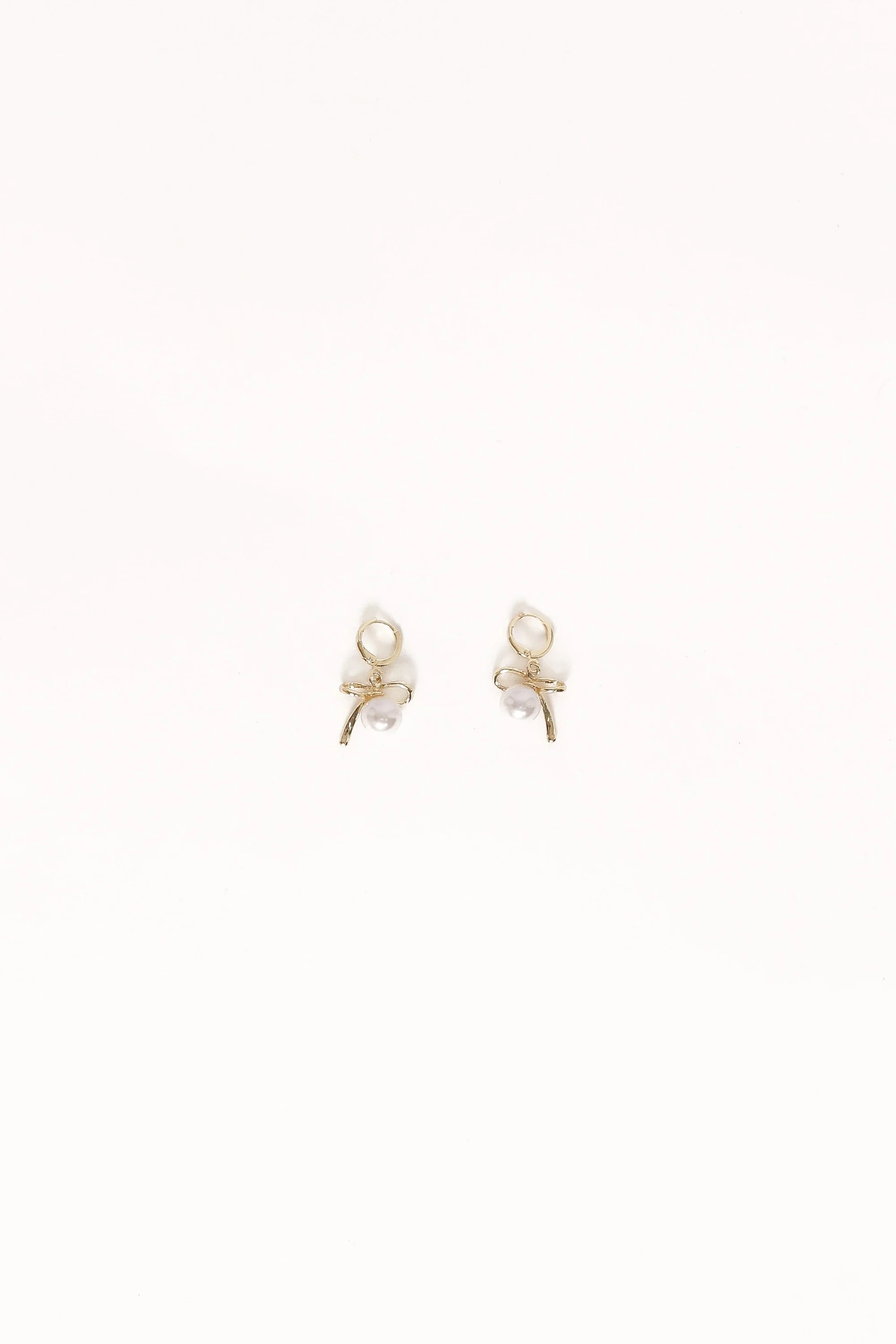 Louisa Bow Earrings - Gold/Pearl | Petal & Pup (US)