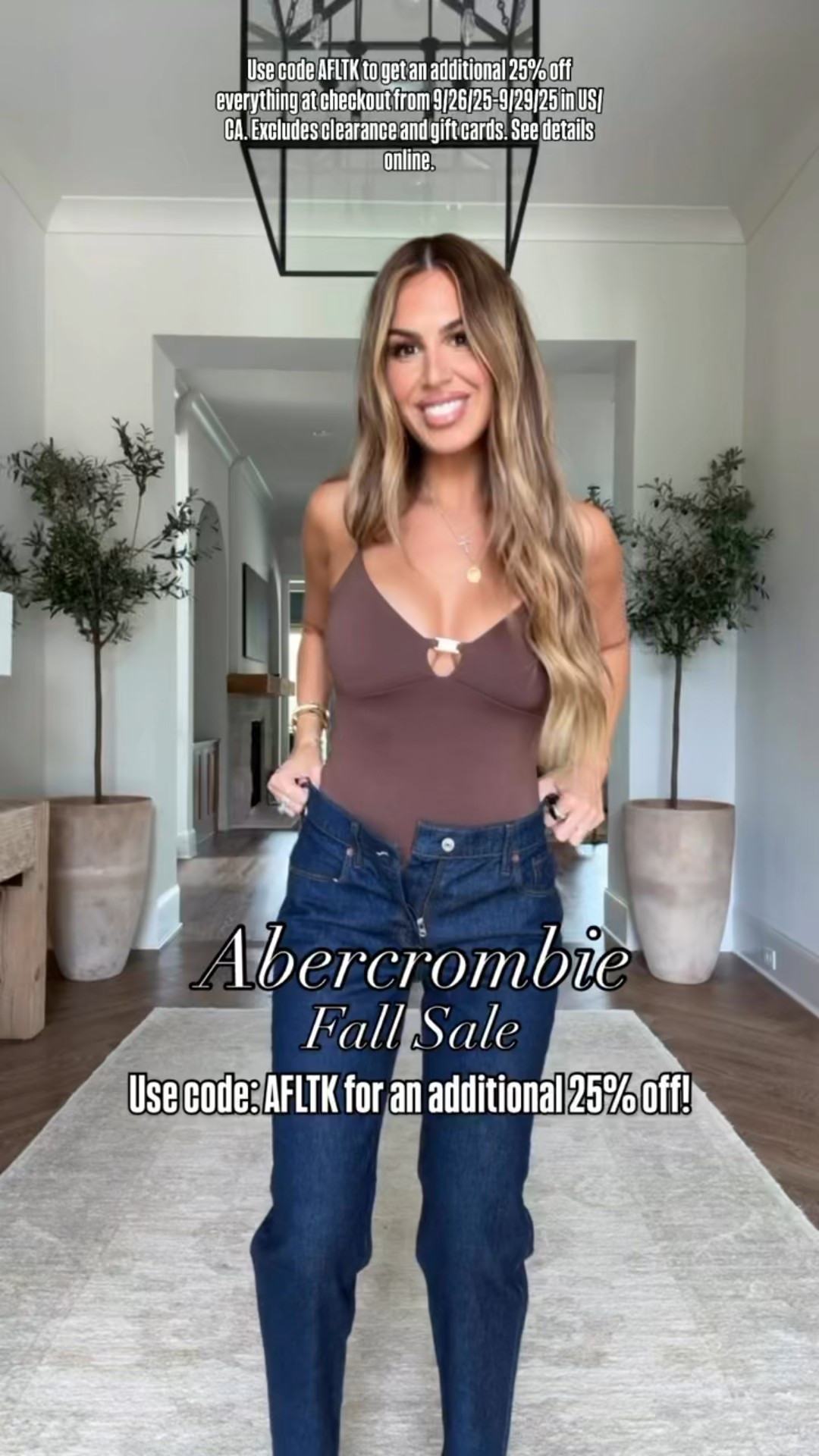 #AbercrombiePartner Good news coming your wayyyyy: Abercrombie is Abercrombie sale is happening and the pieces are so good! I have a 25% offstackable code! Use code AFLTK for an additional 25% off! everything at checkout from
9/26/25-9/29/25 in US/CA. Excludes clearance and gift cards. See details online. @abercrombie
and #AbercrombiePartner

Size small bodysuit 
Size small sweaters
Size 27 jeans 
Size 27 leather pants
Size 27 skirts 

#LTKSaleAlert #LTKFallSale #LTKSeasonal