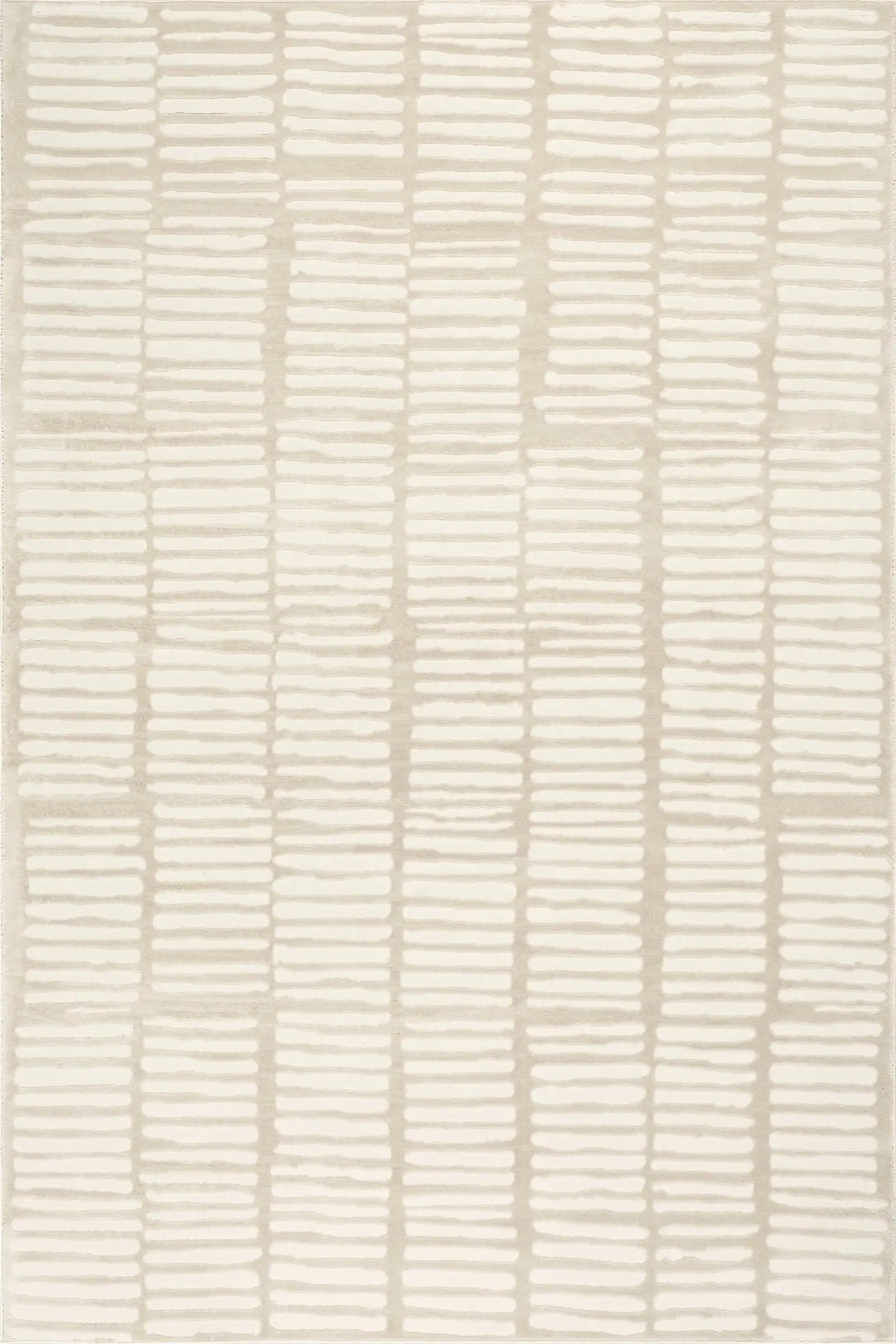 Cranbury Plush Textured Washable Rug | Cream | Rugs USA