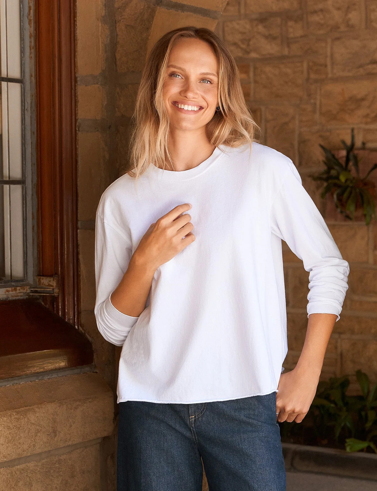 QUINN White, Vintage Jersey | Frank & Eileen