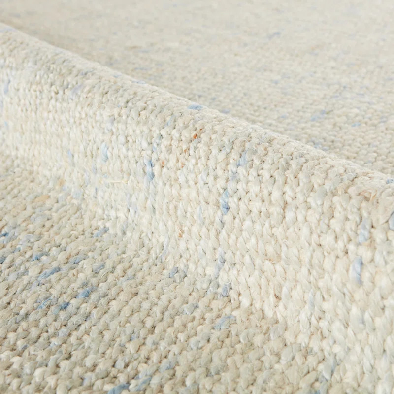 Georgianna Handmade Flatweave Jute/Sisal Area Rug in Ivory/Blue | Wayfair North America