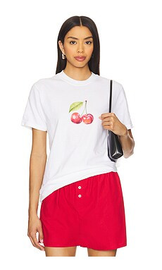 Polychrome Goods Summer Cherries T-shirt in White from Revolve.com | Revolve Clothing (Global)