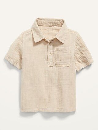 Double-Weave Short-Sleeve Polo Shirt for Toddler Boys | Old Navy (US)