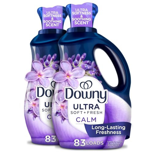 Downy Infusions CALM Liquid Fabric Softener, Soothing Lavender And Vanilla Bean, 56 Fl Oz, Fabric Conditioner For Softness And Scent, Pack of 2 | Amazon (US)