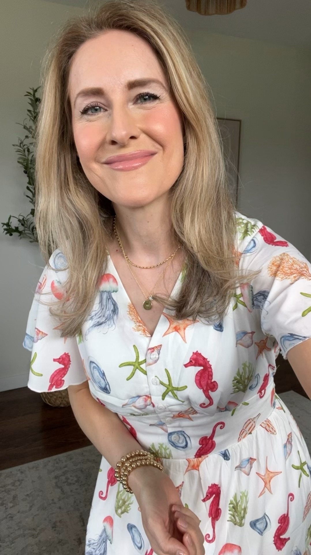 Amazon dress I’m loving, the sea creature print is so fun for summer, vacation, or anywhere coastal! I sized up one size to a medium and while I don’t think you have to size up, I like this fit a lot. Comes in more colorways too! #amazonfashion 

#LTKMothersDay #LTKOver40