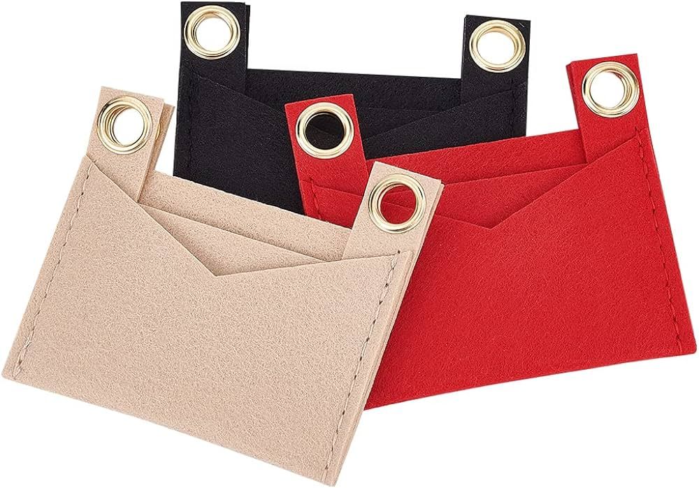 WADORN 3 Colors Felt Handbag Insert Liner, Mini Purse Insert Organizer Small Wallet Crossbody Con... | Amazon (US)