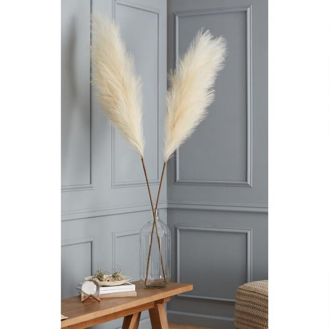 Large Natural Faux Pampas Grass Stem | World Market