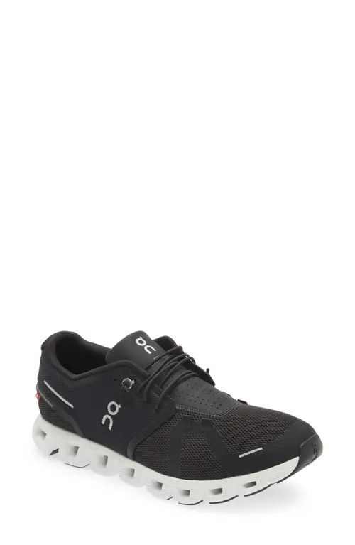 On Cloud 5 Running Shoe in Black White at Nordstrom, Size 8 | Nordstrom