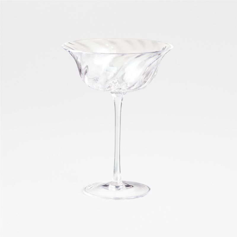 Lucia Tulip Coupe Glass + Reviews | Crate & Barrel | Crate & Barrel