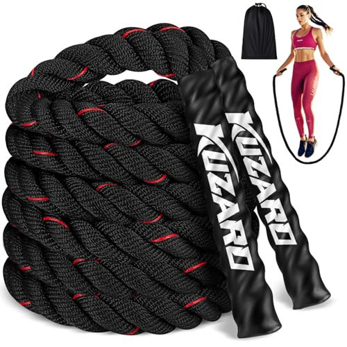 Jump Rope, Weighted Jump Rope for Women, 5.5LB Adult Skipping Rope for Fitness, Home Gym Workout Equipment, Heavy Exercise Jumpropes for Weight Loss, Shape body, Strength Training, Total Body Workout | Amazon (US)