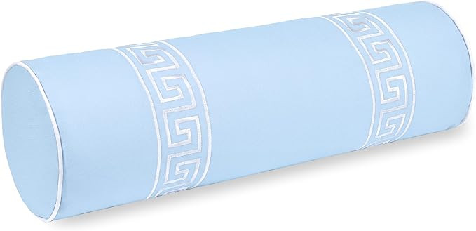 Hofdeco Premium Coastal Grandmillennial Patio Indoor Outdoor Bolster Pillow Cover Only, 6"x20" Wa... | Amazon (US)