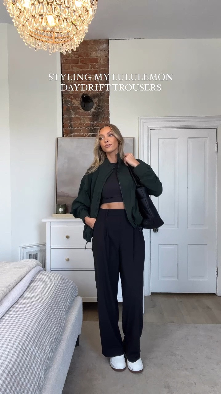 styling the new @lululemon Daydrift High-Rise Trouser and they are the perfect every day pant. So comfortable & stretchy while looking effortlessly chic! Comment SHOP and I’ll send you all of the outfit details for these looks! 🫶🏽 #lululemoncreator #ad #outfitinspo #styling #ootd #casualstyle  

#LTKStyleTip #LTKFitness #LTKSeasonal