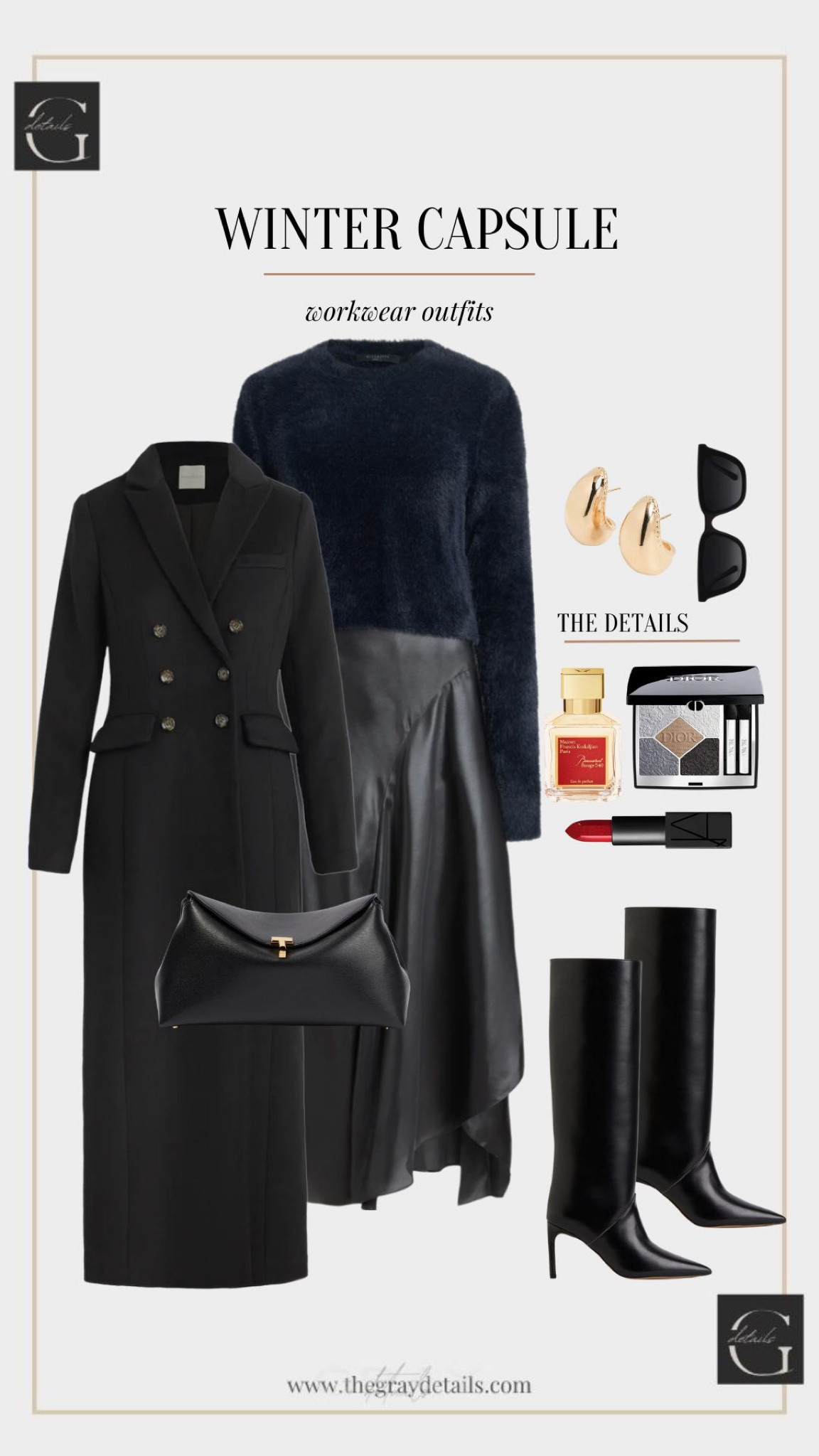 Winter capsule, slip dress 

#LTKstyletip #LTKover40 #LTKworkwear