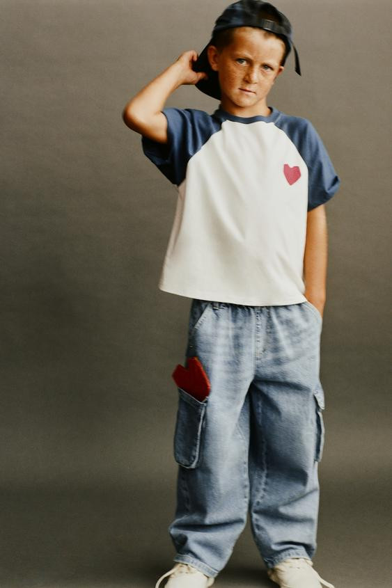 BALLOON CARGO JEANS WITH LABEL | Zara UK
