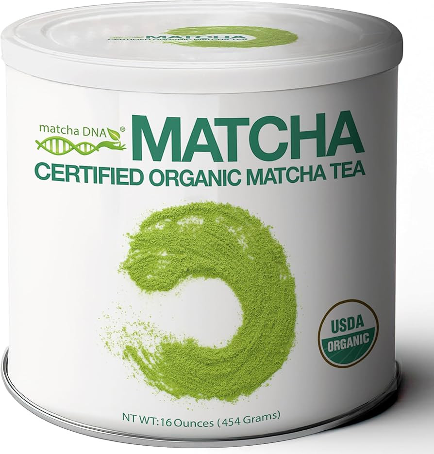 MATCHA DNA Certified Organic Matcha Green Tea Powder (16 oz TIN CAN) | Amazon (US)