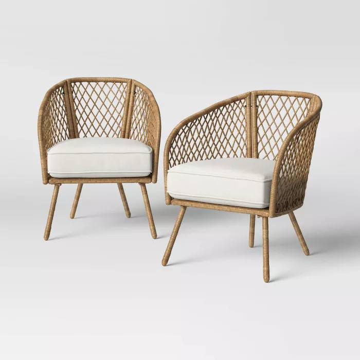 2pk Ayden Patio Club Chairs - Threshold™ | Target