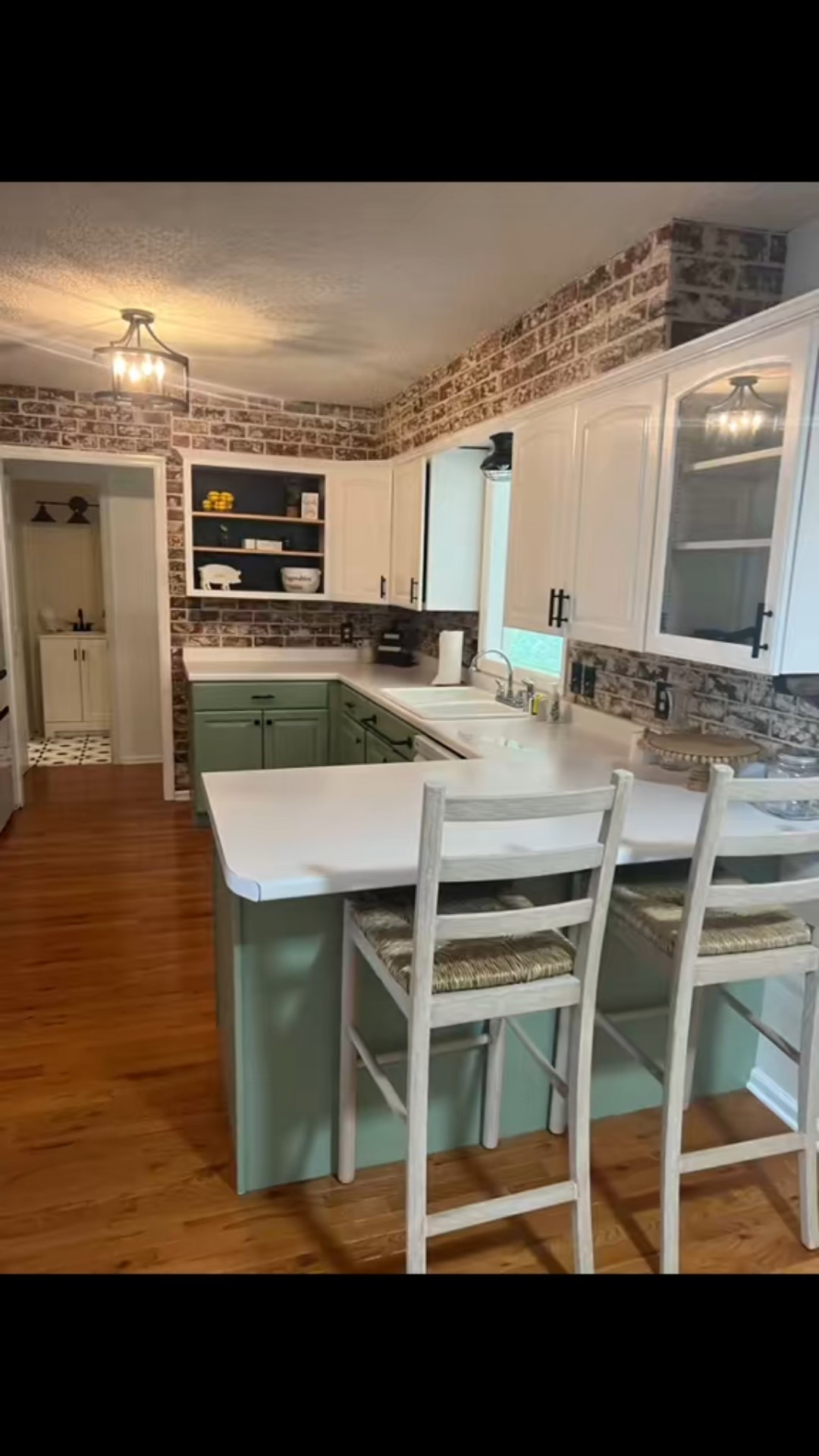 Faux brick backsplash. DIY friendly, paintable, waterproof

#LTKFamily #LTKHome