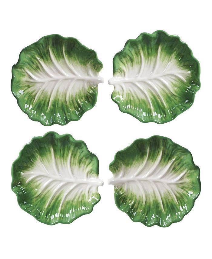 Certified International English Garden 4-Pc. 3-D Canape Plates & Reviews - Dinnerware - Dining - ... | Macys (US)