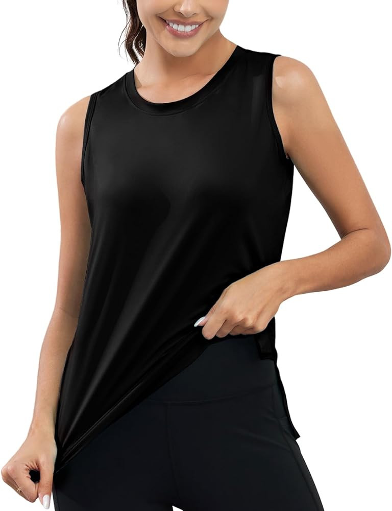 KevaMolly Workout Tank Tops for Women UPF50+ Breathable Athletic Running Shirts Sleeveless Tank Y... | Amazon (US)