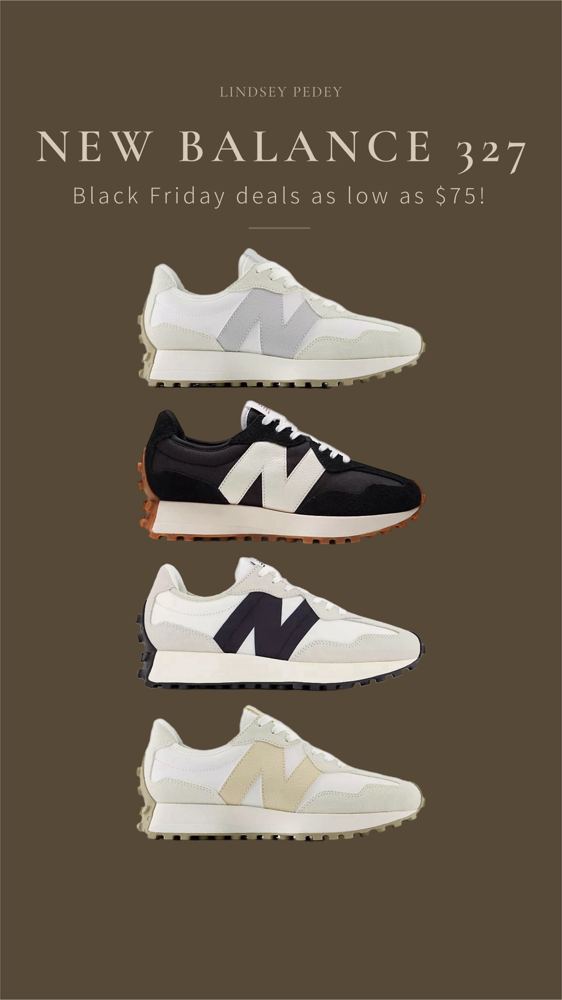 New balance 327 as low as $75! This would make a great gift

Black Friday, cyber Monday, cyber weekend, new balance, sneakers, tennis shoes, athleisure, gifts for him, gifts for her, gifts for teens


#LTKShoeCrush #LTKGiftGuide #LTKCyberWeek